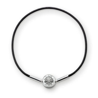 Women's Bracelet with Folding Lock Cotton 925 Silver 42 cm