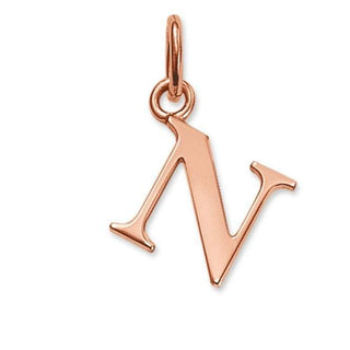 Rose Gold Plated Letter N
