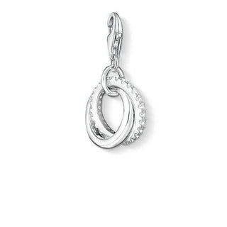Silver Engagement Ring Charm