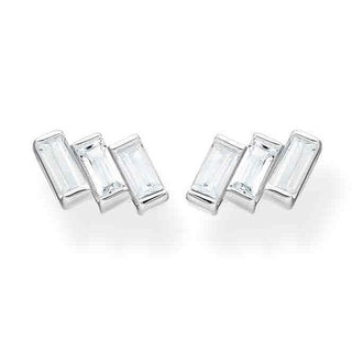 Thomas Sabo CZ Angular Baguette Stud Earrings