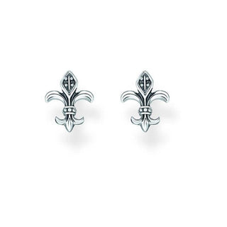 Thomas Sabo CZ Fleur De Lis Stud Earrings