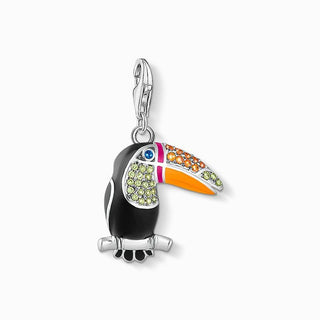 Thomas Sabo Charm Pendant Colorful Toucan Silver