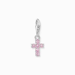 Thomas Sabo Charm Pendant - Pink Cross