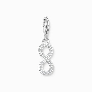 Thomas Sabo Charm Pendant - Silver Infinity with Zirconia Stones
