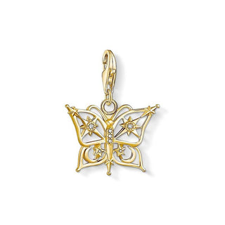 Thomas Sabo Charm pendant butterfly star & moon gold
