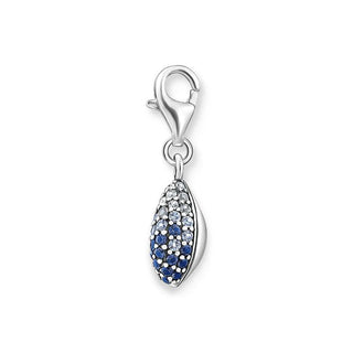 Thomas Sabo Charm pendant shell with blue stones silver