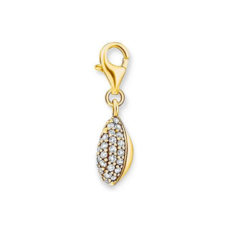 Thomas Sabo Charm pendant shell with white stones gold