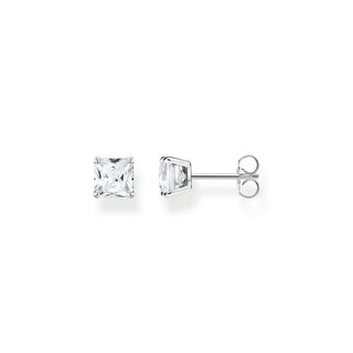 Thomas Sabo Ear Studs White Stone Silver