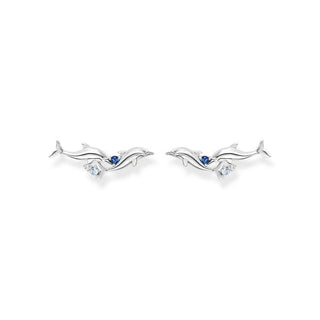 Thomas Sabo Ear climber dolphins with blue stones