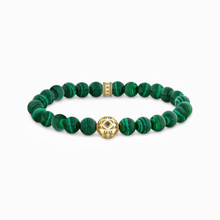 Thomas Sabo Gold-plated Bracelet - Green Malachite
