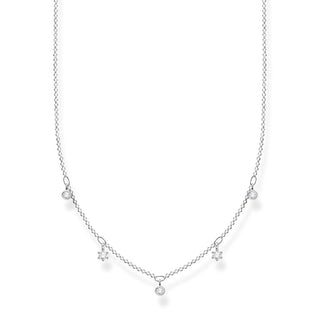 Thomas Sabo Necklace white stones, silver