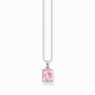 Thomas Sabo Necklace with Pink Stone - Silver