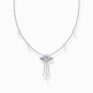 Thomas Sabo Necklace with Star Pendants and a UFO Silver