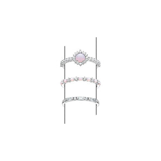 Thomas Sabo Ring pink and white stones