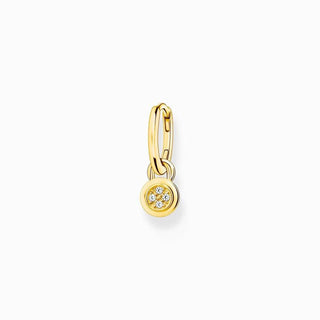 Thomas Sabo Single Hoop Earring with Eyelet for Charms Yellow-Gold Plated