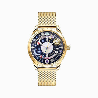 Thomas Sabo Watch Cosmic Amulet with Dial in dark Blue Yellow Gold-coloured