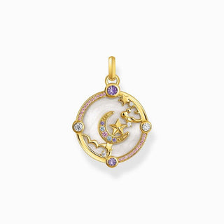 Thomas Sabo Yellow-Gold plated Pendant with Crescent Moon
