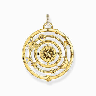 Thomas Sabo Yellow-Gold plated Pendant with Half-ball and Colourful Stones