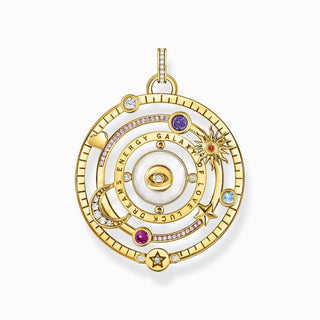 Thomas Sabo Yellow-Gold plated Pendant with Half-ball and Colourful Stones