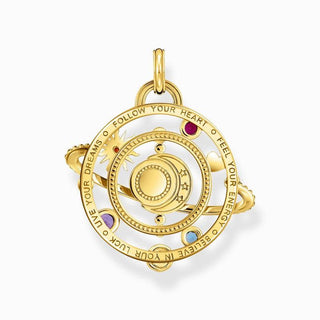 Thomas Sabo Yellow-Gold plated Pendant with Planetary Ring