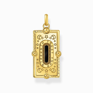 Thomas Sabo Yellow-Gold plated Pendant with Snake, Cold Enamel and Stones