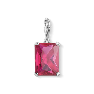 Thomas Sabo charm pendant large hot pink stone